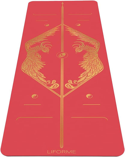 Zodiac Yoga Mat - Patented Alignment Design, Advanced Non-Slip Grip