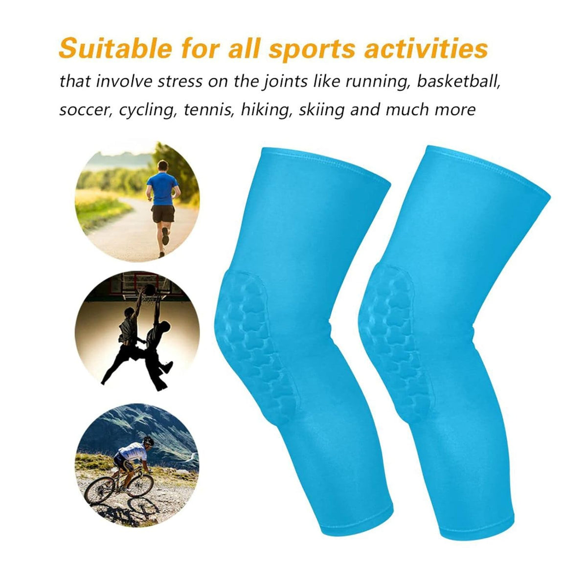 Dark Red Black Gradient Sports Knee Pads Youth Volleyball Basketball Knee Pads Long Leg Sleeves Braces Compression Wrestling Knee Pads for Boys Girls Football Dance Yoga