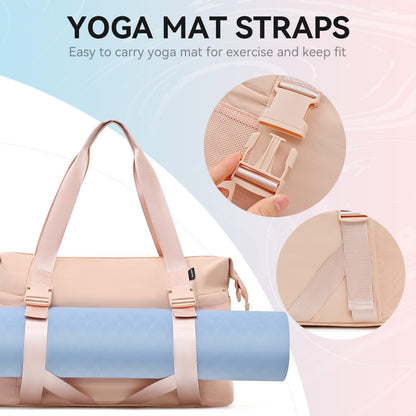 Women's Yoga Bag with Shoe Pouch,Travel Bag for Gym Workout Daily