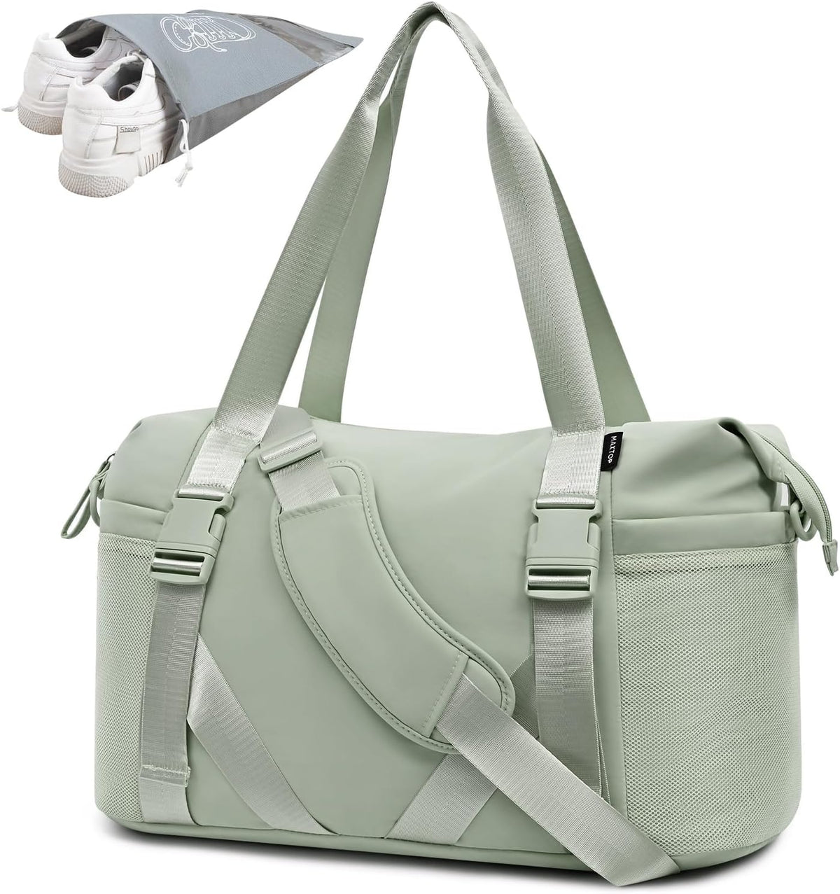 Women's Yoga Bag with Shoe Pouch,Travel Bag for Gym Workout Daily