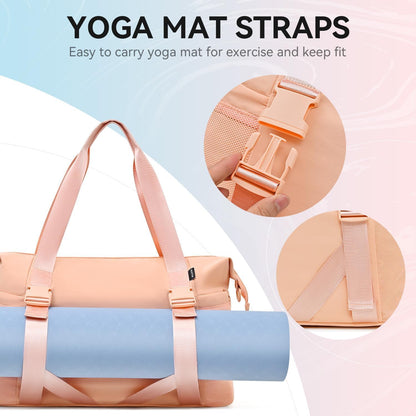 Women's Yoga Bag with Shoe Pouch,Travel Bag for Gym Workout Daily