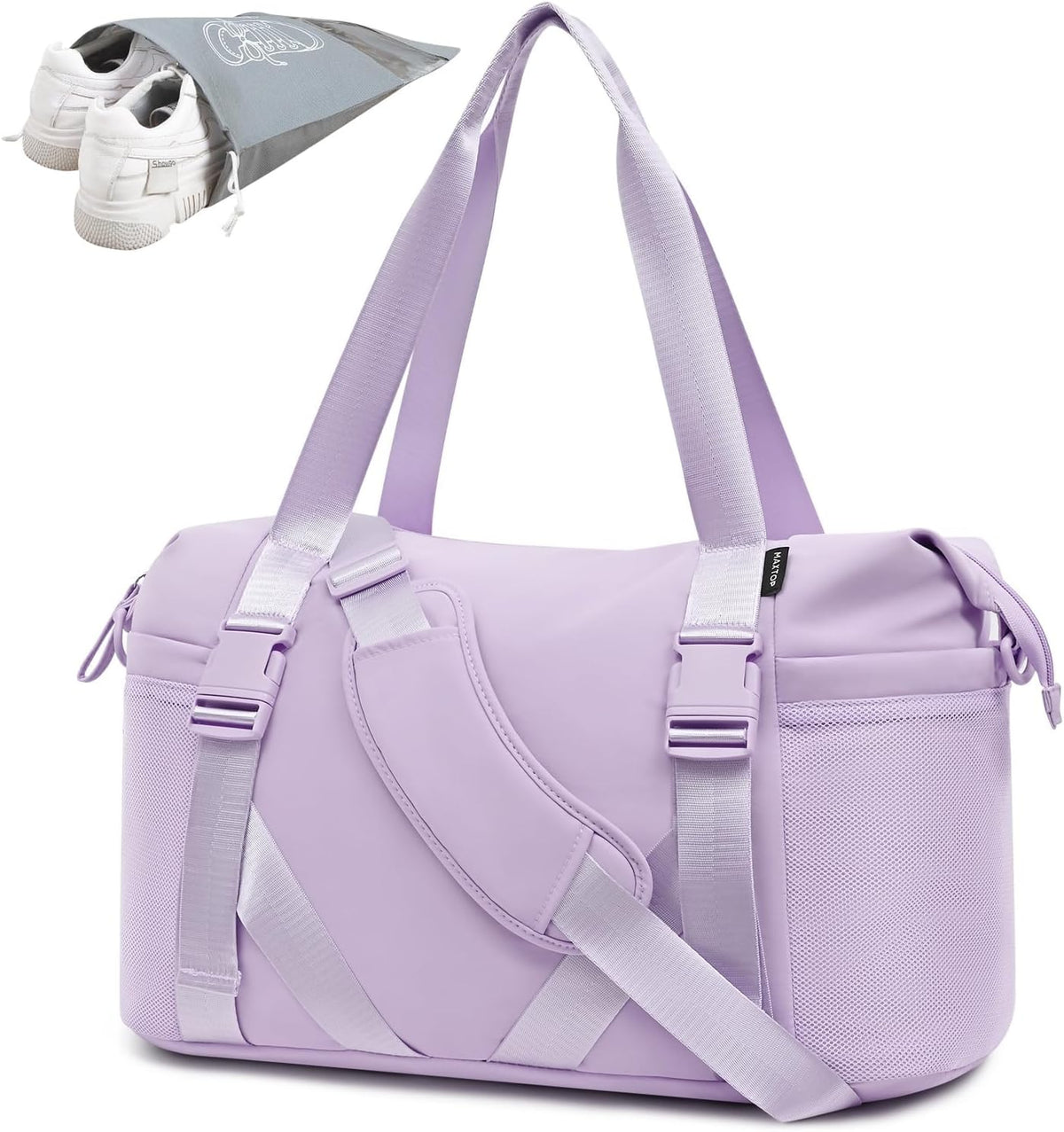 Women's Yoga Bag with Shoe Pouch,Travel Bag for Gym Workout Daily