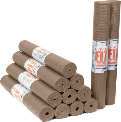 Value 3mm Bulk Yoga Mats, 12 or 16 Pack, 68x24in