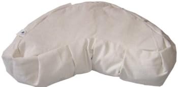 Crescent Heart Meditation Cushion - Buckwheat Solid Cover
