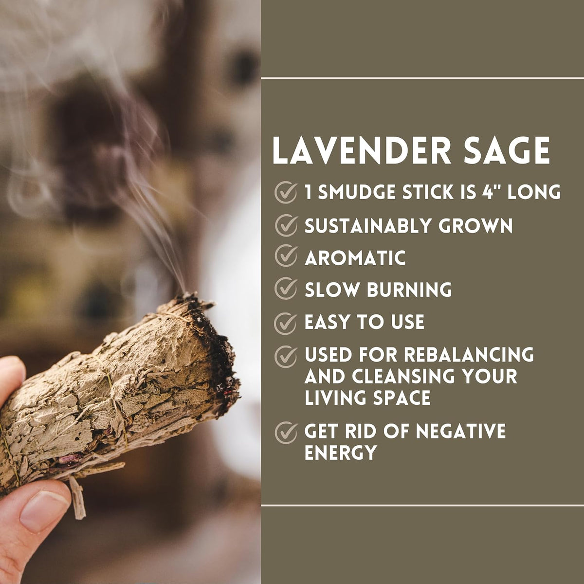 Organic Smudge Kit – Yerba Santa, Palo Santo, Sweetgrass Braid, Feather & Smudge Guide | Home Cleansing Kit for Meditation, Yoga, Energy Healing & Gift (Starter Kit, Yerba Santa Sage)