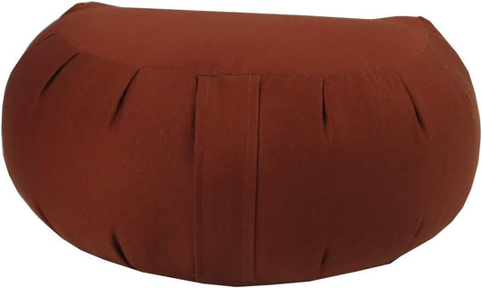 Buckwheat Crescent Zafu and Zabuton Meditation Cushion Set (2pc)