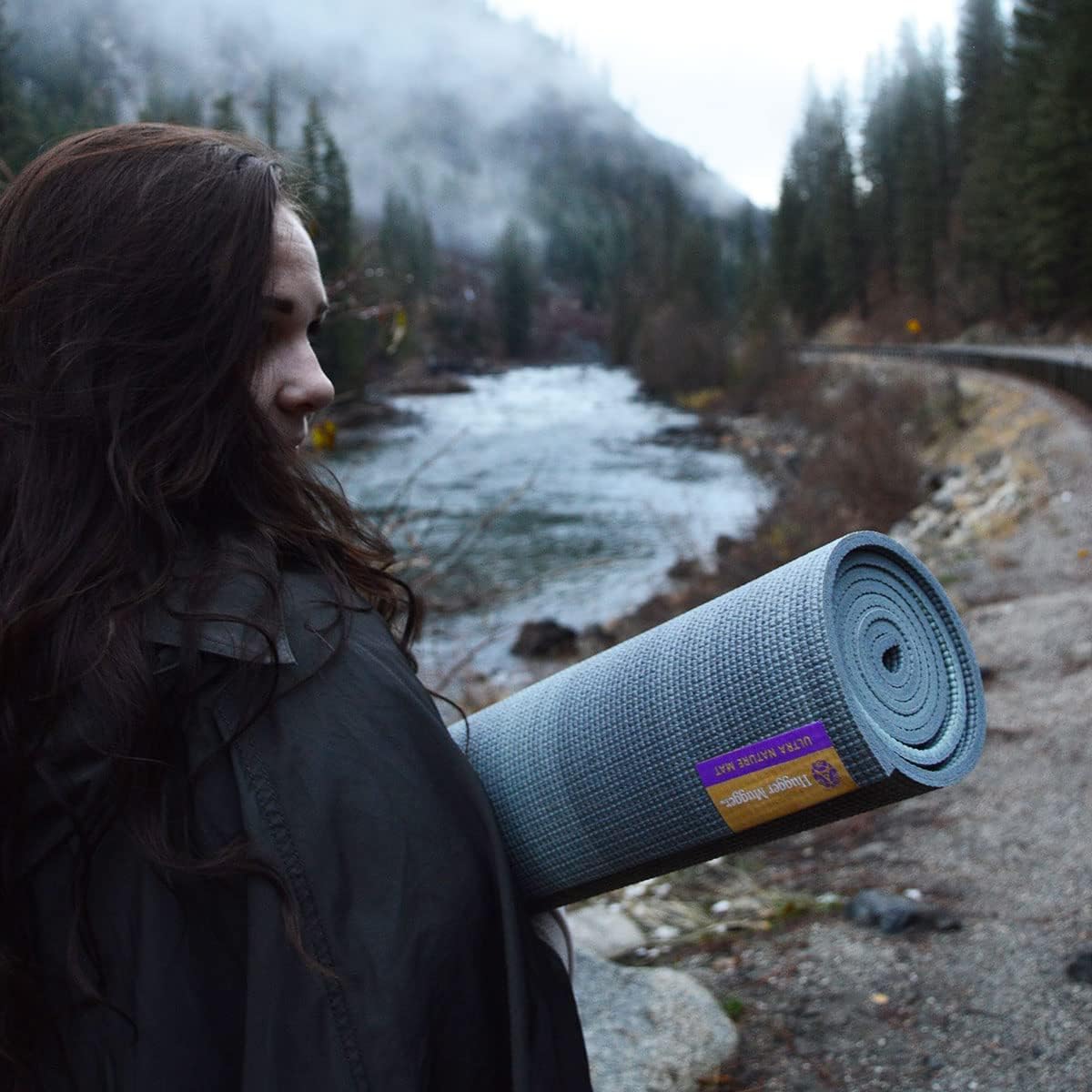 Nature Ultra Yoga Mat - Unique Variegated Design, Extra Cushion, Durable, Sticky and Grippy, Stable Non-Slip Surface, Lightweight