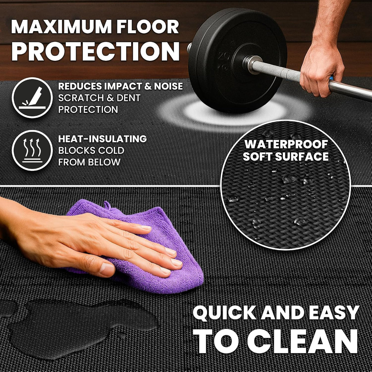 Gym Mats Set - EVA Interlocking Foam Floor Tiles Workout Mat Puzzle