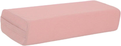 Yoga Bolster Pillow Rectangular,with Carry Handle,Meditation Cushion for Relaxation, Light Pink