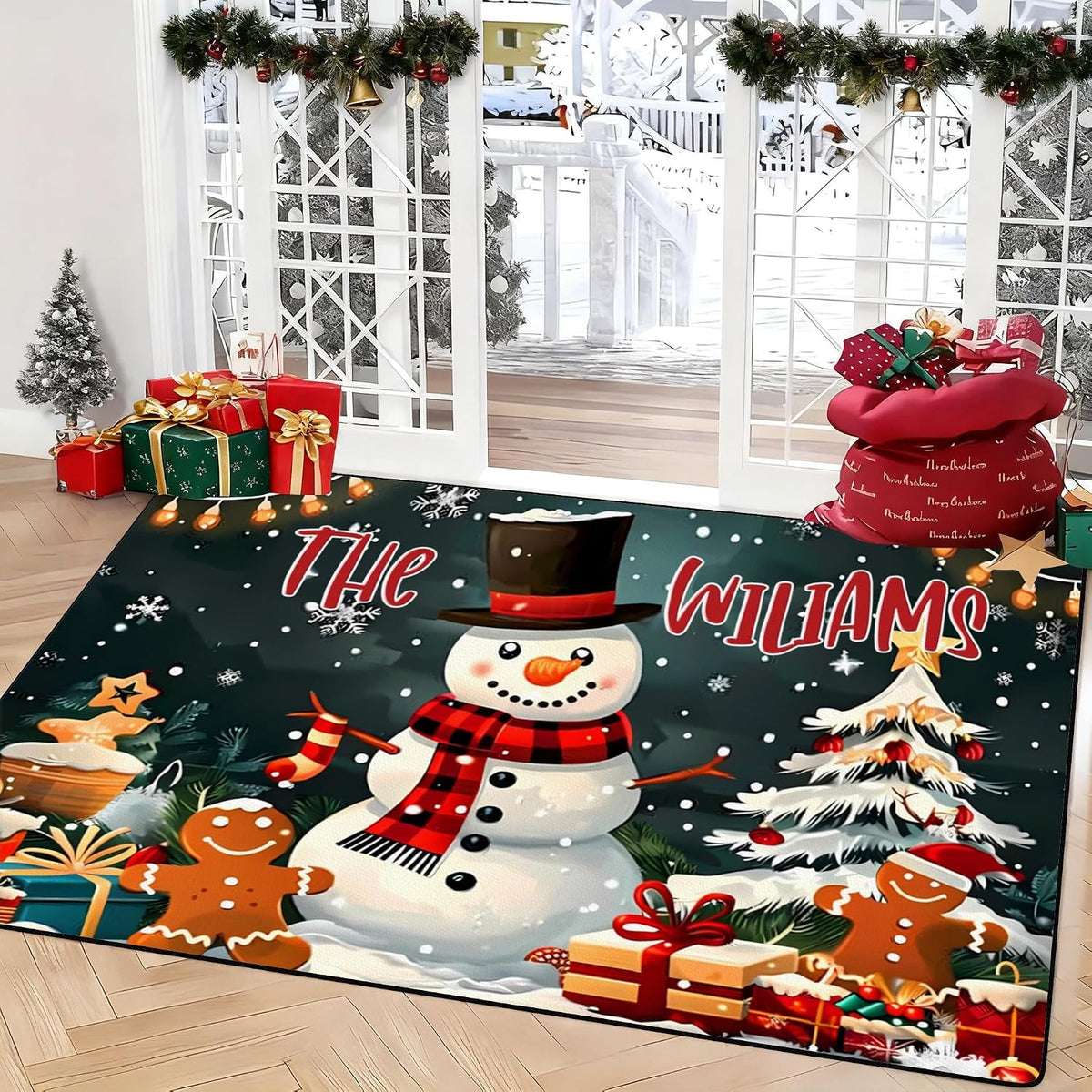 Personalized Family Name Initials Monogram Pink Rug, Shining Butterfly Printed Carpets for Girls Kids Butterfly Theme Living Room Indoor Bedroom Decor 5'×7' Soft Polyester Yoga Mat