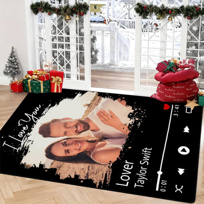 Personalized Family Name Initials Monogram Pink Rug, Shining Butterfly Printed Carpets for Girls Kids Butterfly Theme Living Room Indoor Bedroom Decor 5'×7' Soft Polyester Yoga Mat