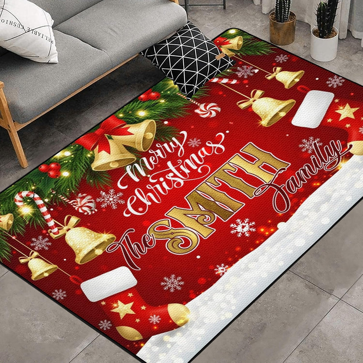 Personalized Family Name Initials Monogram Pink Rug, Shining Butterfly Printed Carpets for Girls Kids Butterfly Theme Living Room Indoor Bedroom Decor 5'×7' Soft Polyester Yoga Mat