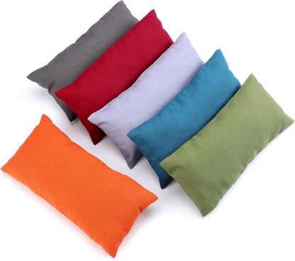 6 Pack Cotton Eye Pillow Cover, for Zipper Yoga Spa