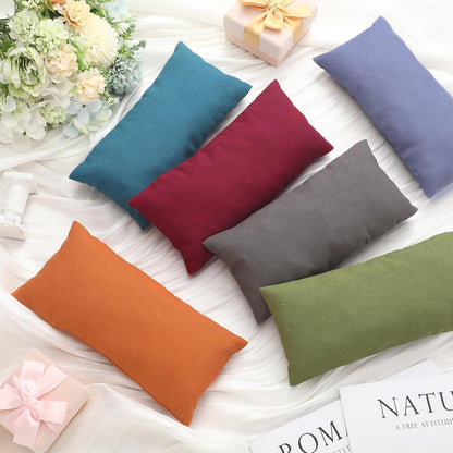 6 Pack Cotton Eye Pillow Cover, for Zipper Yoga Spa
