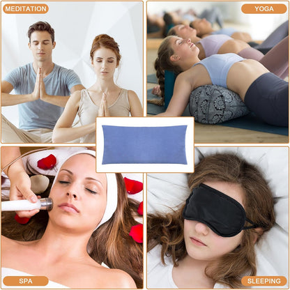 6 Pack Cotton Eye Pillow Cover, for Zipper Yoga Spa