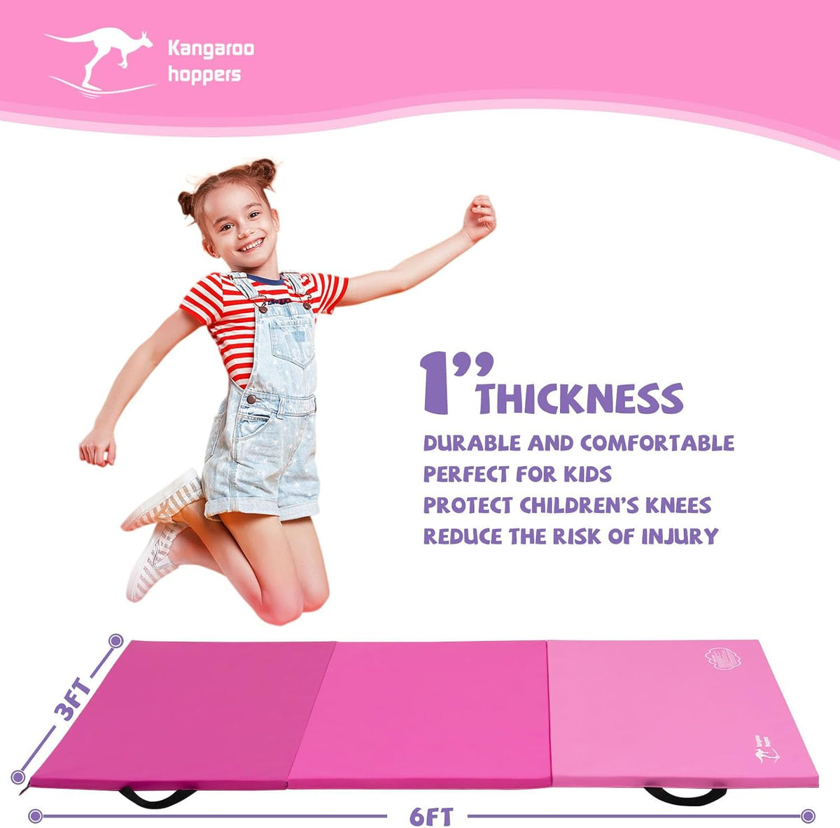 Gymnastics Tumbling Mats Foldable Gym Tumble Mat for Kids