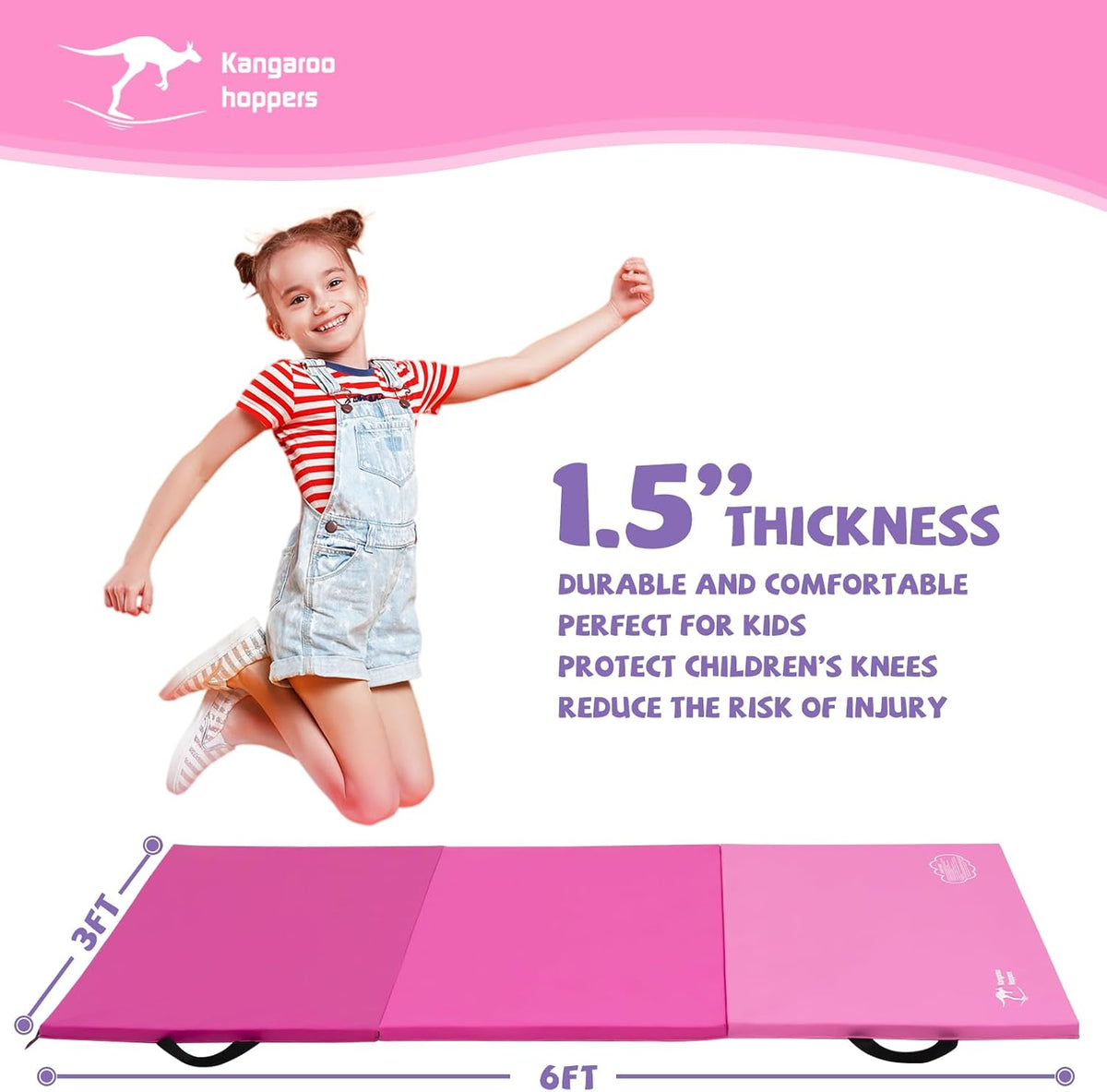 Gymnastics Tumbling Mats Foldable Gym Tumble Mat for Kids