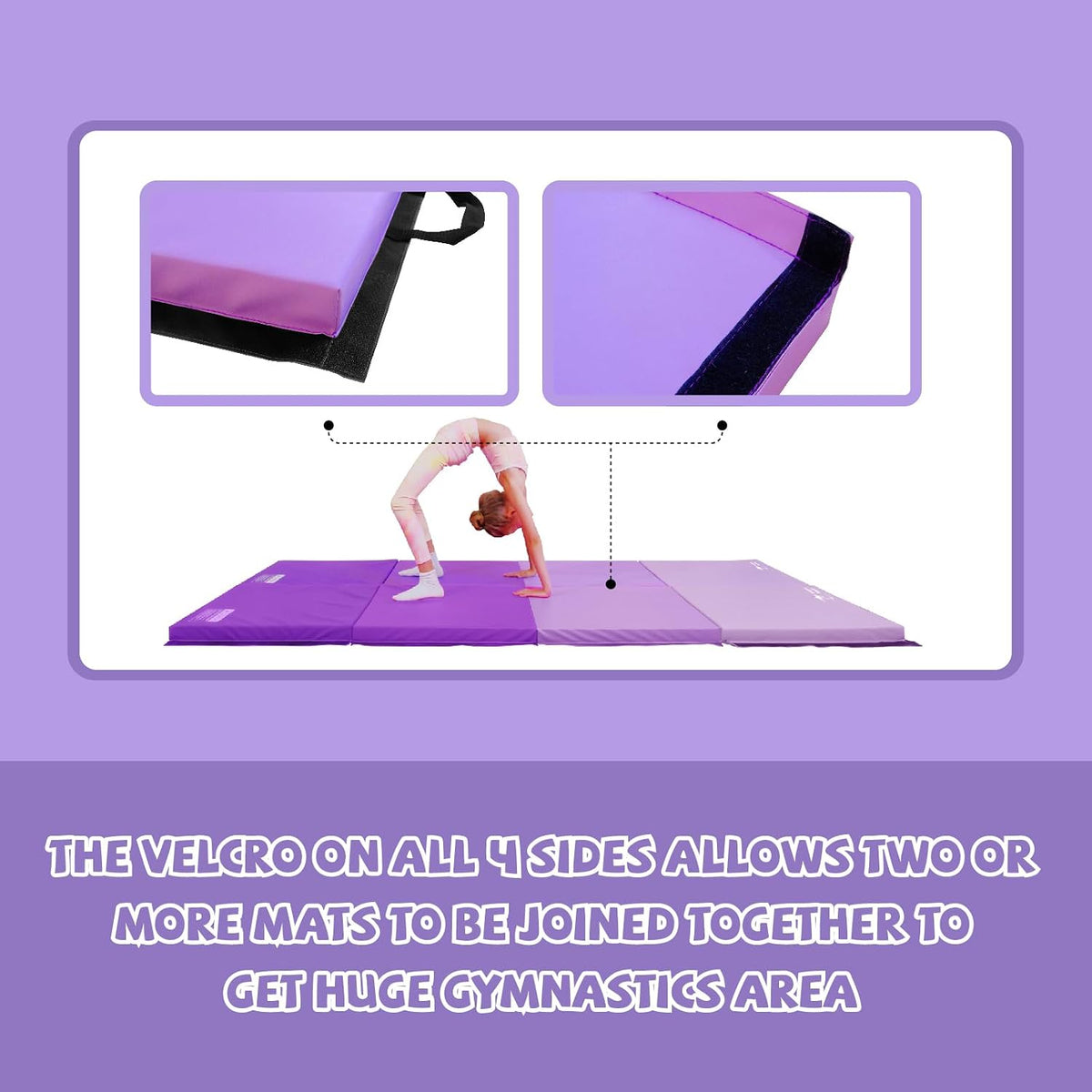Gymnastics Tumbling Mats Foldable Gym Tumble Mat for Kids
