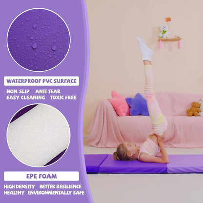 Gymnastics Tumbling Mats Foldable Gym Tumble Mat for Kids