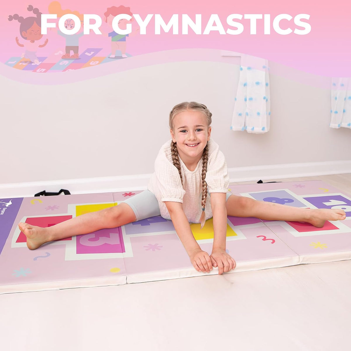 Gymnastics Tumbling Mats Foldable Gym Tumble Mat for Kids