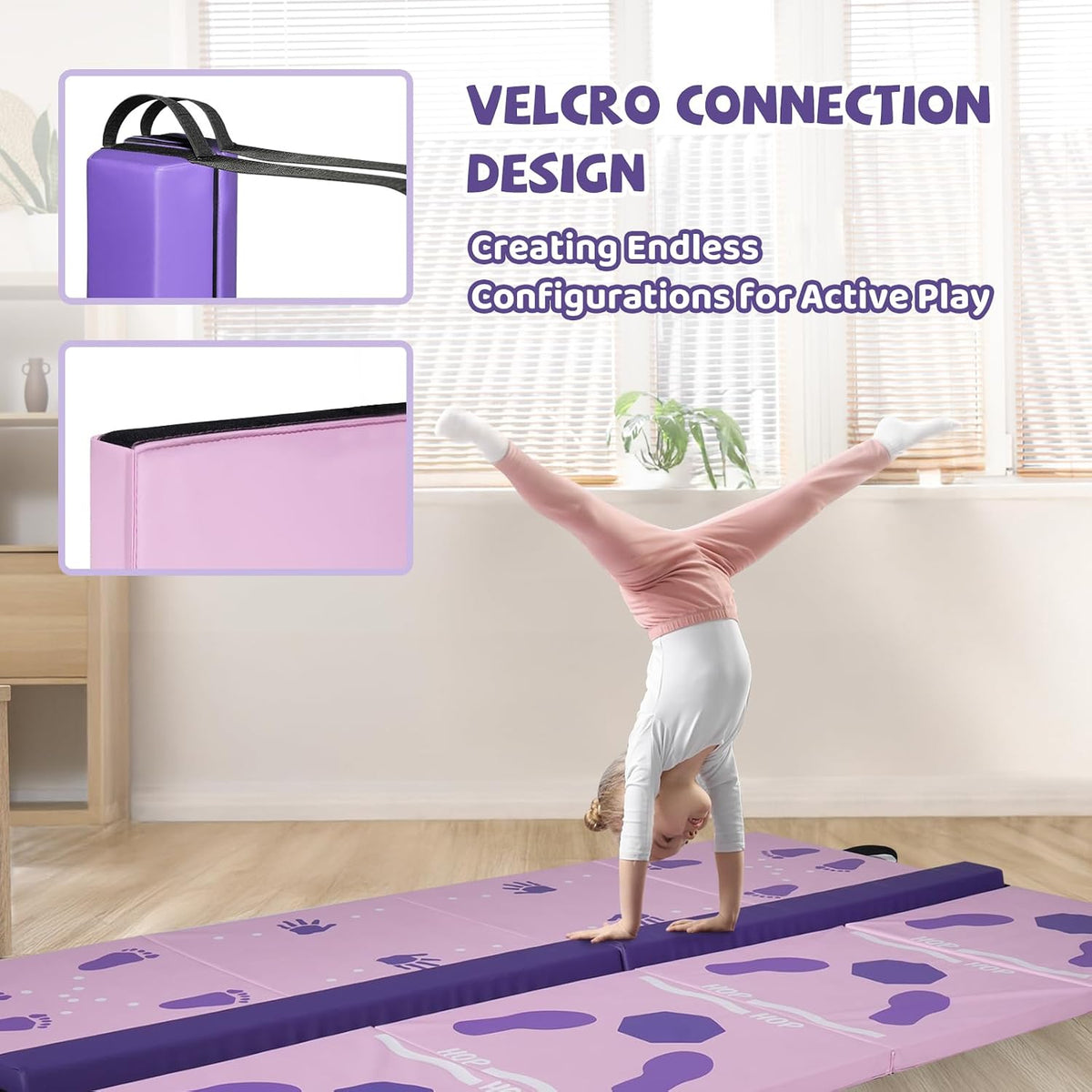 Gymnastics Tumbling Mats Foldable Gym Tumble Mat for Kids