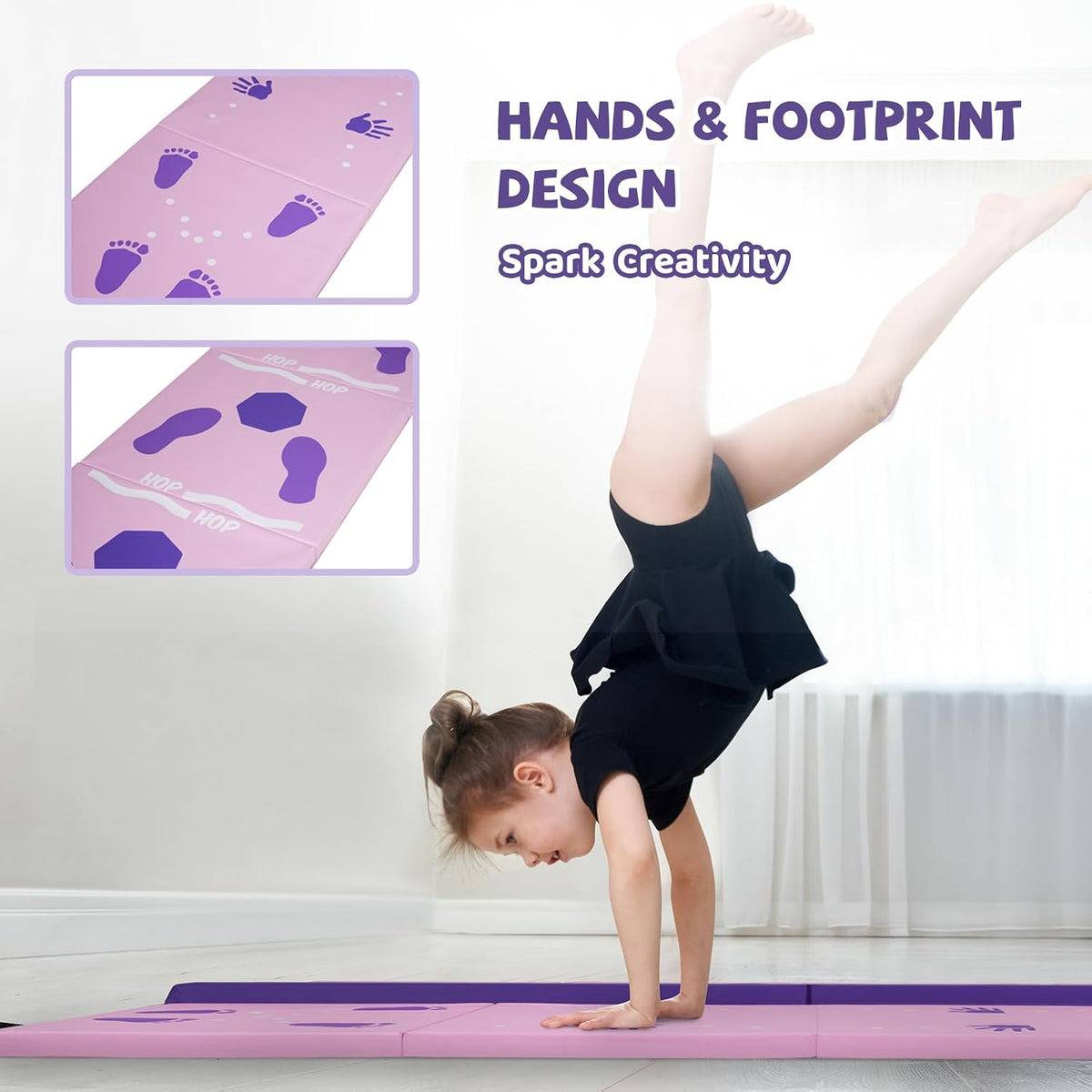 Gymnastics Tumbling Mats Foldable Gym Tumble Mat for Kids