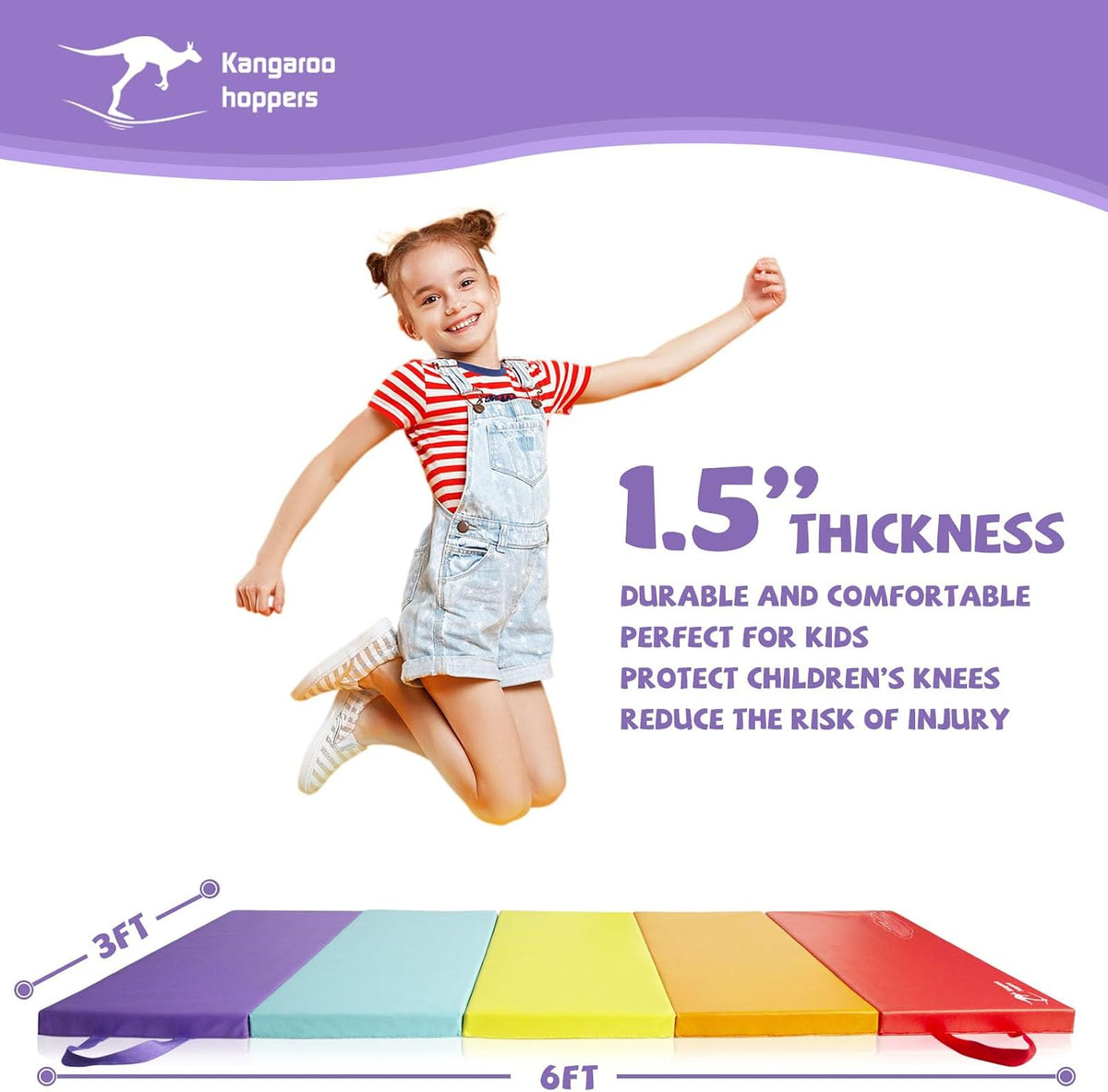 Gymnastics Tumbling Mats Foldable Gym Tumble Mat for Kids