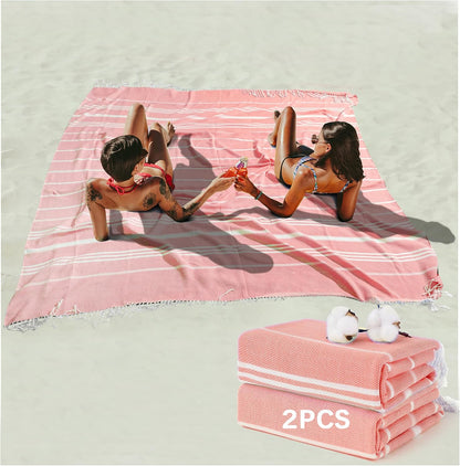 Antfuny Turkish Beach Towels Vacation Quick Dry Sand Free Oversized Bath Pool Swim Towel Extra Large XL Blanket Adult Travel Cruise Accessories