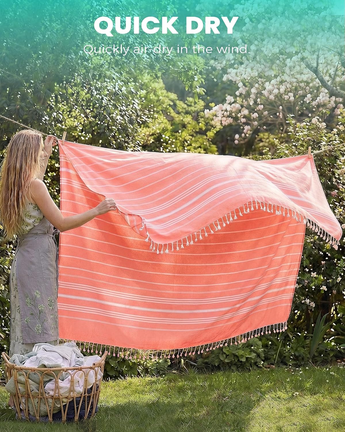 Antfuny Turkish Beach Towels Vacation Quick Dry Sand Free Oversized Bath Pool Swim Towel Extra Large XL Blanket Adult Travel Cruise Accessories