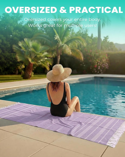 Antfuny Turkish Beach Towels Vacation Quick Dry Sand Free Oversized Bath Pool Swim Towel Extra Large XL Blanket Adult Travel Cruise Accessories
