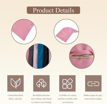 Cotton Weighted Eye Pillow Case Covers, 6pcs Cooling Eye Pillow Cases