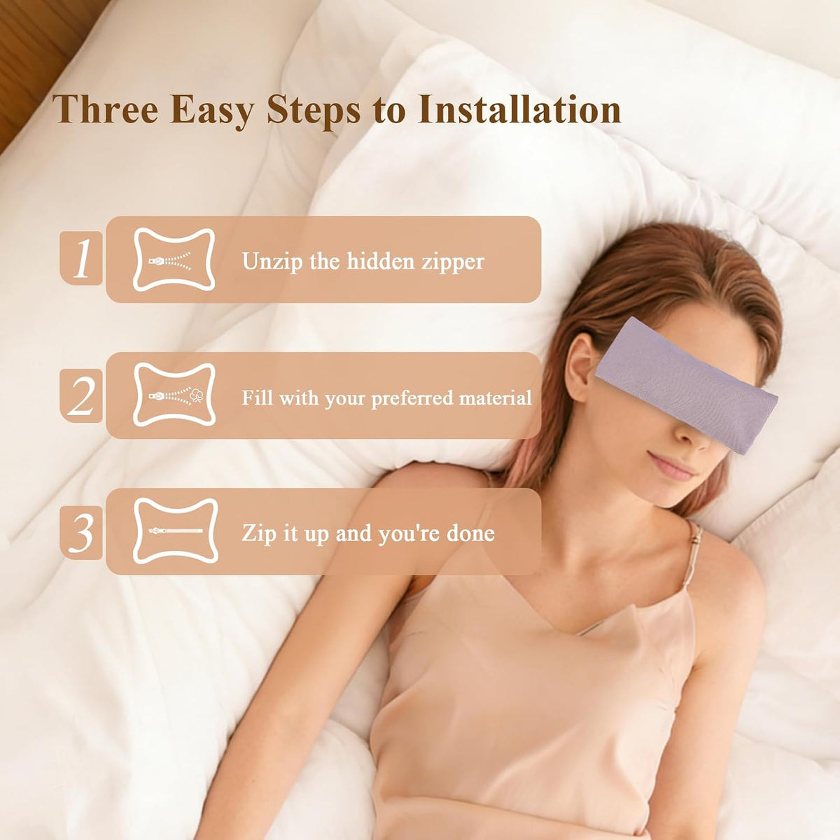Cotton Weighted Eye Pillow Case Covers, 6pcs Cooling Eye Pillow Cases