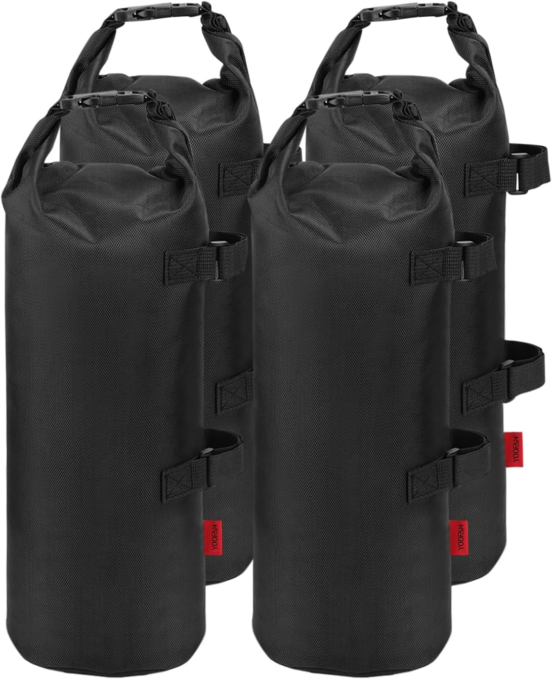Heavy Duty Sand Bags for Canopy Legs (Set of 4) – 1680D Waterproof Oxford Fabric with Upgraded Hook & Loop Straps – Ideal Weights for Tent, Gazebo, Bounce House