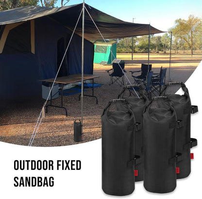 Heavy Duty Sand Bags for Canopy Legs (Set of 4) – 1680D Waterproof Oxford Fabric with Upgraded Hook & Loop Straps – Ideal Weights for Tent, Gazebo, Bounce House