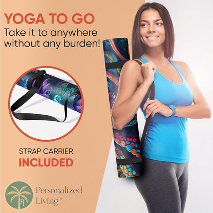 Yoga Mat, Personalized Non-Slip Natural Rubber Mat 4mm