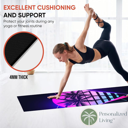 Yoga Mat, Personalized Non-Slip Natural Rubber Mat 4mm