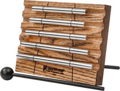 Chimes Energy Chime, Single Note –– MADE IN U.S.A. –– For Meditation, Classrooms, Sound Healing or Yoga, Includes Mallet
