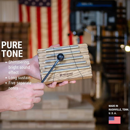 Chimes Energy Chime, Single Note –– MADE IN U.S.A. –– For Meditation, Classrooms, Sound Healing or Yoga, Includes Mallet