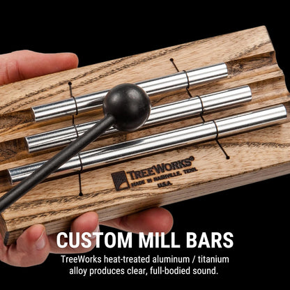 Chimes Energy Chime, Single Note –– MADE IN U.S.A. –– For Meditation, Classrooms, Sound Healing or Yoga, Includes Mallet