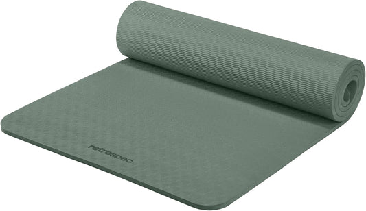 Zuma 1/2" Yoga Mat Non Slip Exercise Mat For Pilates, Workout