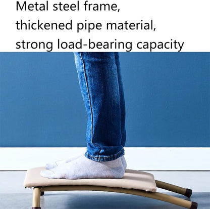 Yoga Chair,Yoga Auxiliary Chair with Lumbar Back Support, Backless Yoga Chair,Metal Steel Frame,Foldable Portable Yoga Chair, Iyengar Yoga Chair,300 Lbs Capacity,Khaki
