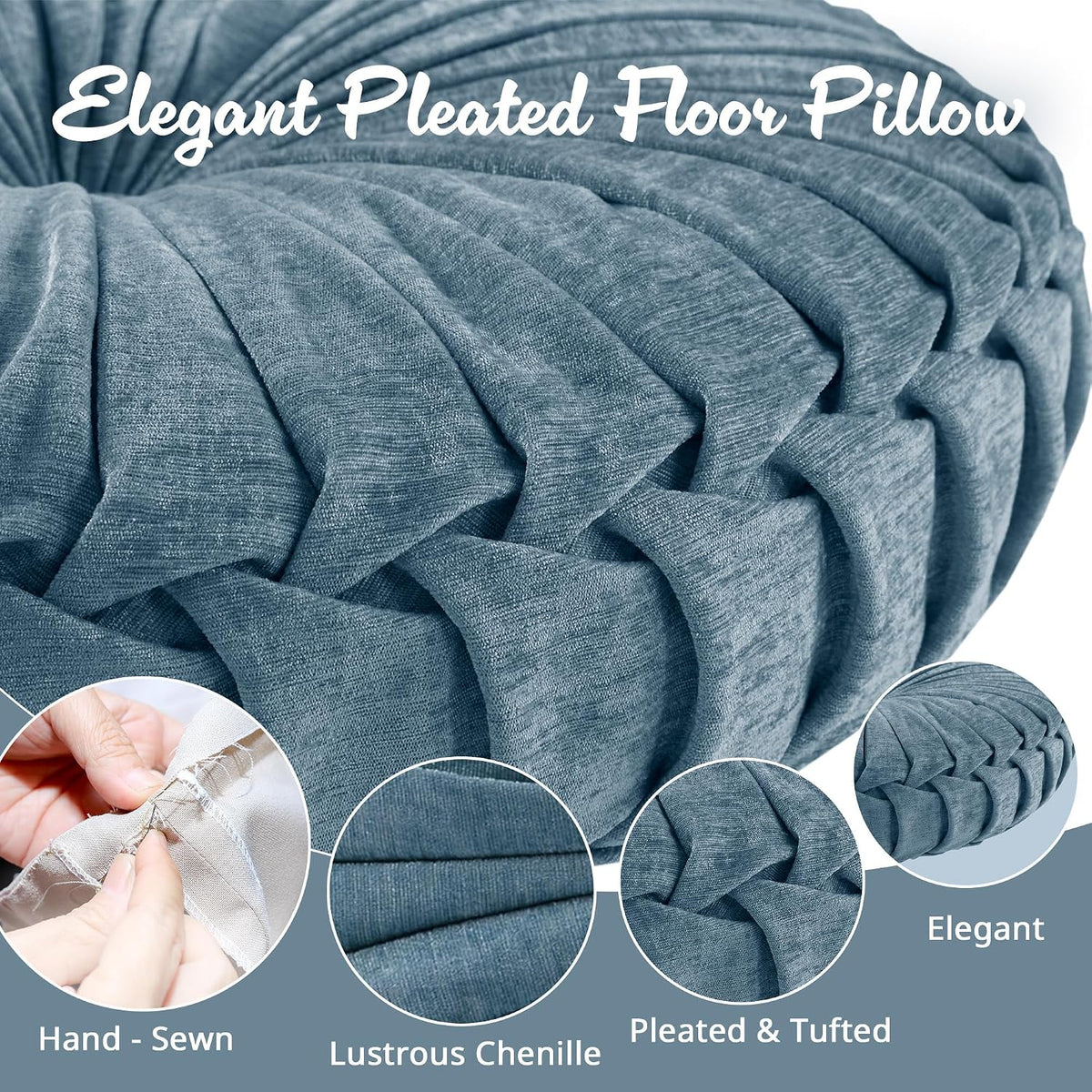 Intelligent Design Floor Pillow, Cushion for Meditation, 24x24 Yellow