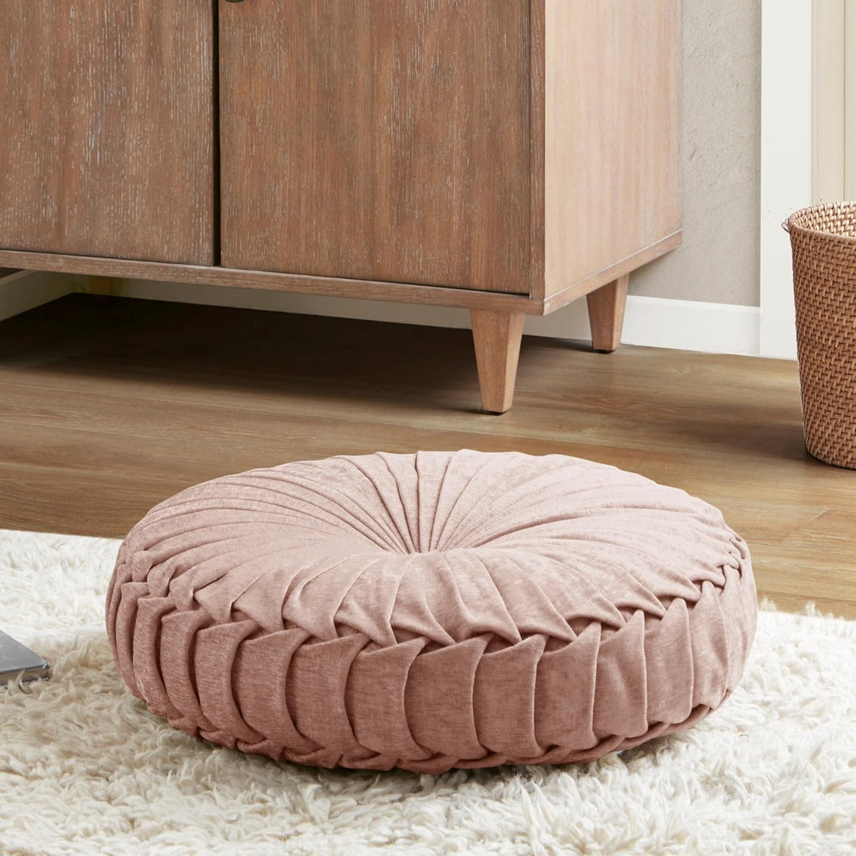 Intelligent Design Floor Pillow, Cushion for Meditation, 24x24 Yellow