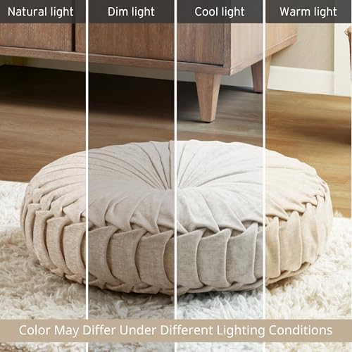 Intelligent Design Floor Pillow, Cushion for Meditation, 24x24 Yellow