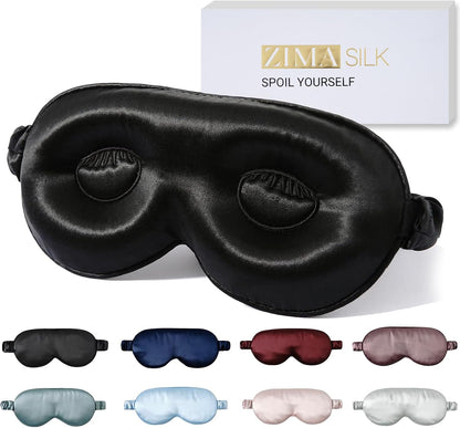 Adjustable 22 Momme 100% Pure Mulberry Silk Sleep Mask