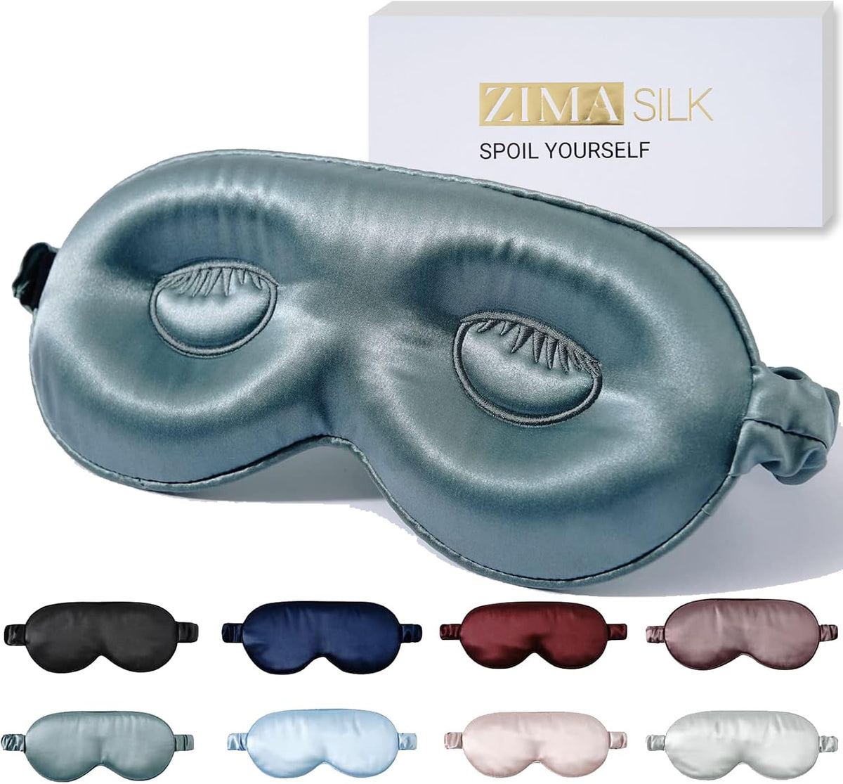 Adjustable 22 Momme 100% Pure Mulberry Silk Sleep Mask