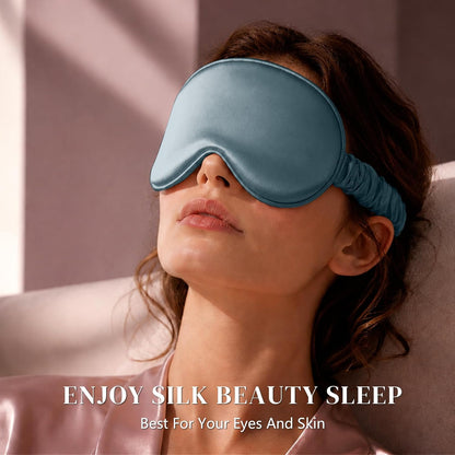 Adjustable 22 Momme 100% Pure Mulberry Silk Sleep Mask