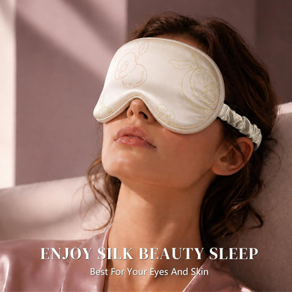 Adjustable 22 Momme 100% Pure Mulberry Silk Sleep Mask