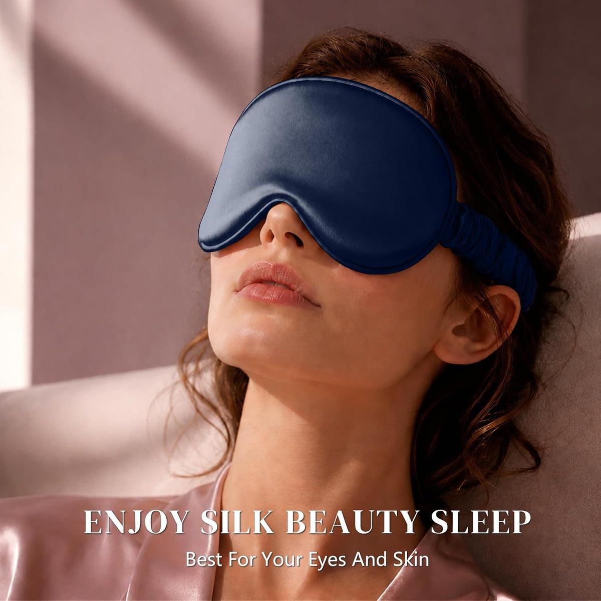 Adjustable 22 Momme 100% Pure Mulberry Silk Sleep Mask