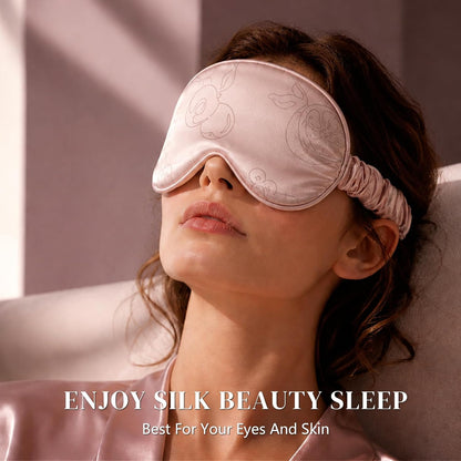 Adjustable 22 Momme 100% Pure Mulberry Silk Sleep Mask